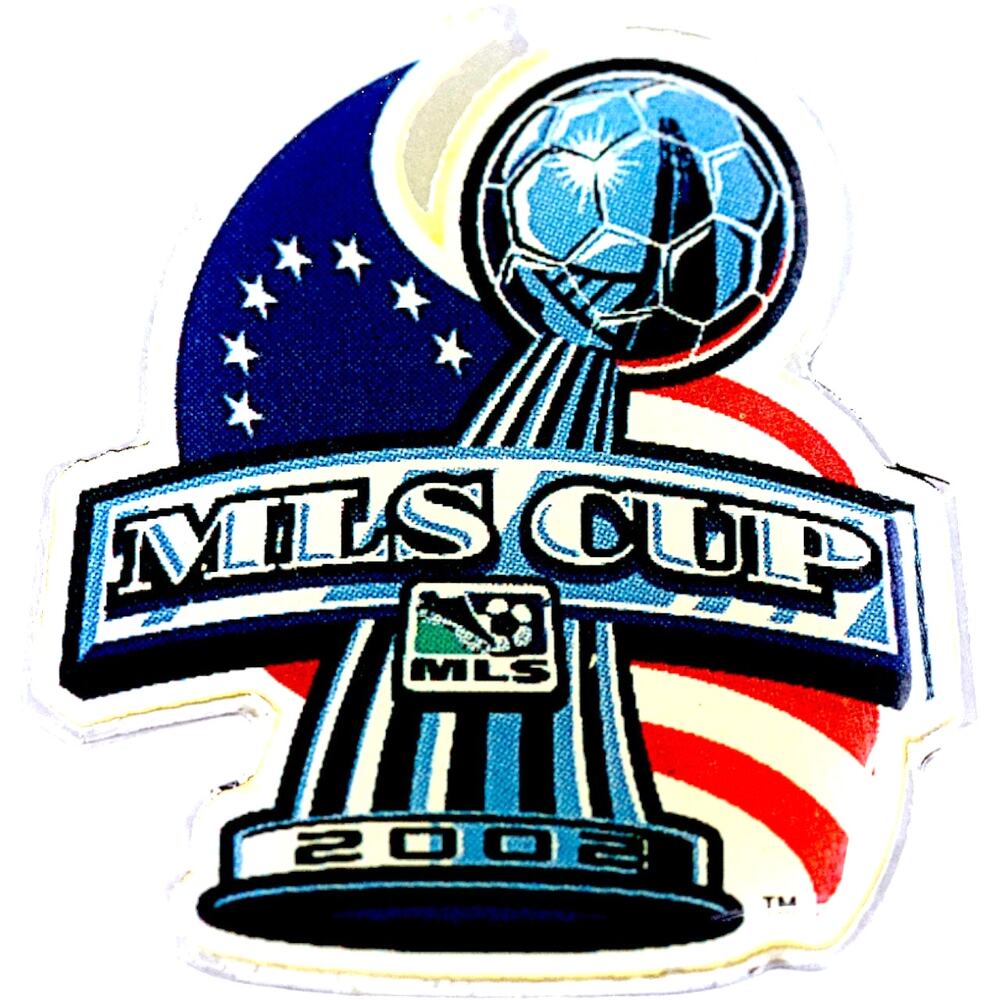 MLS Cup 2002 Vintage Pin - LA Galaxy vs New England Revolution